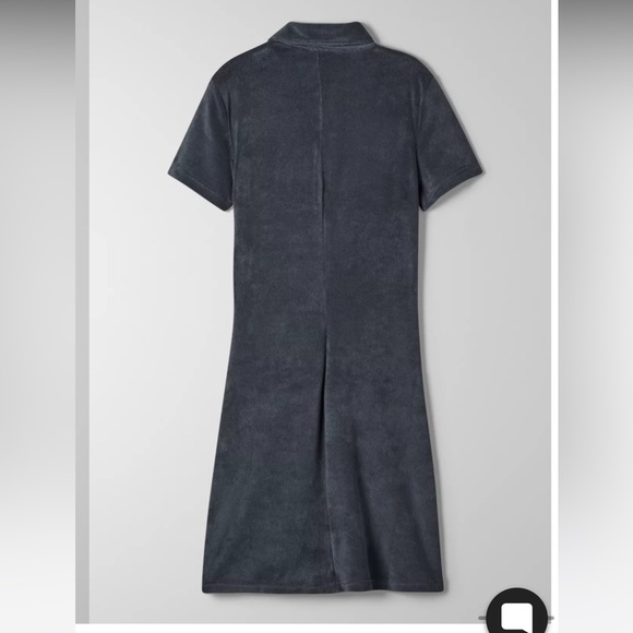Cute TNA Aritizia Terry Cloth Dress 👗 BLUE NAVY - Picture 8 of 8
